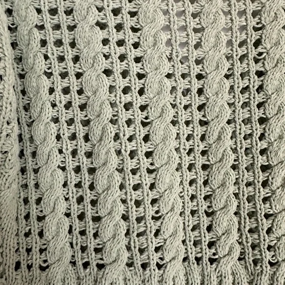 Zara Light Green Chenille Knit Mini Dress - Picture 8 of 9